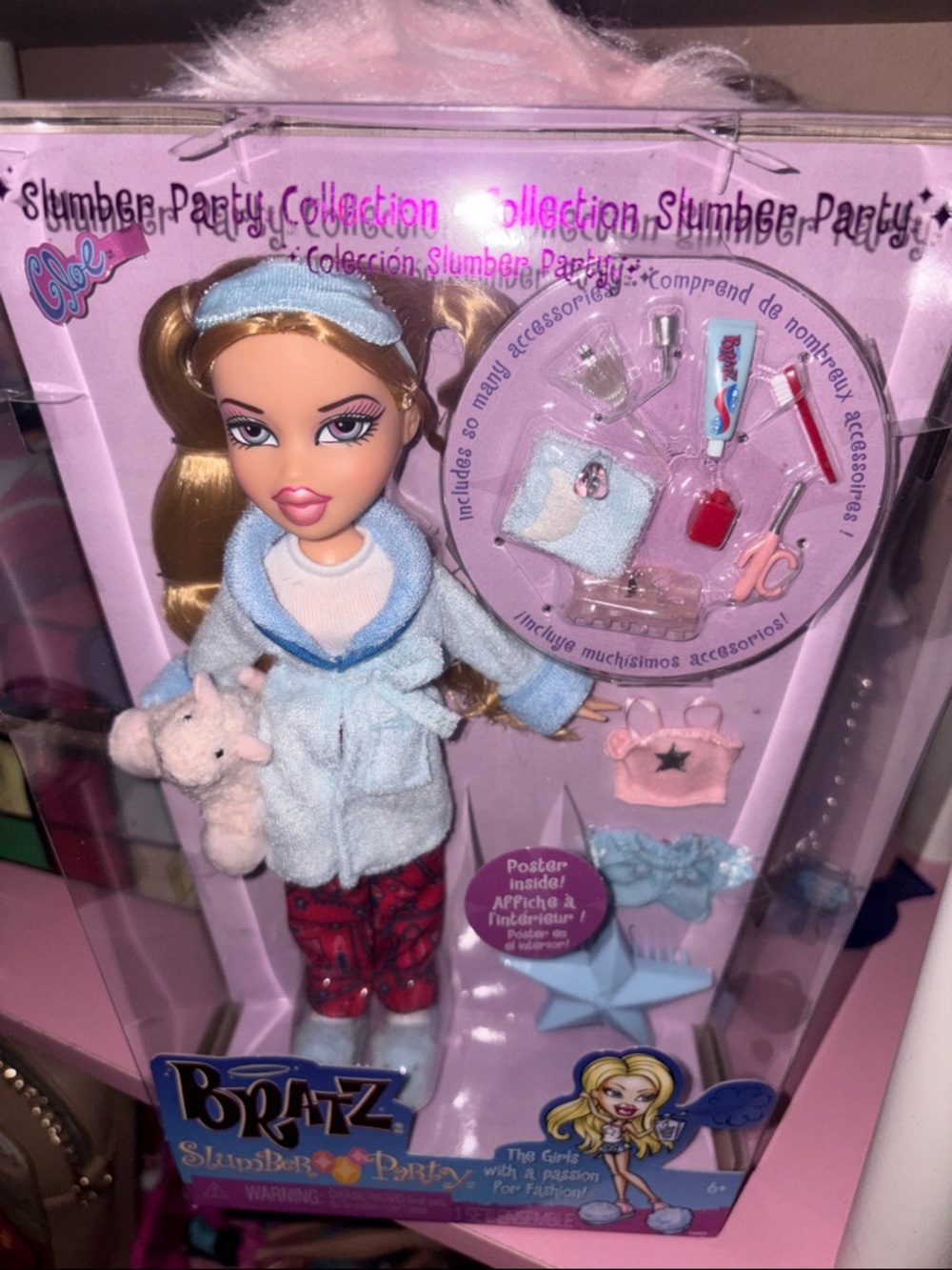Bratz Slumber Party Doll in Light Blue Robe